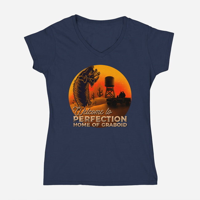Tremor-womens v-neck tee-Gomsky
