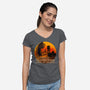 Tremor-womens v-neck tee-Gomsky