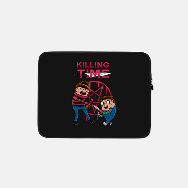 Killing Time-none zippered laptop sleeve-spoilerinc