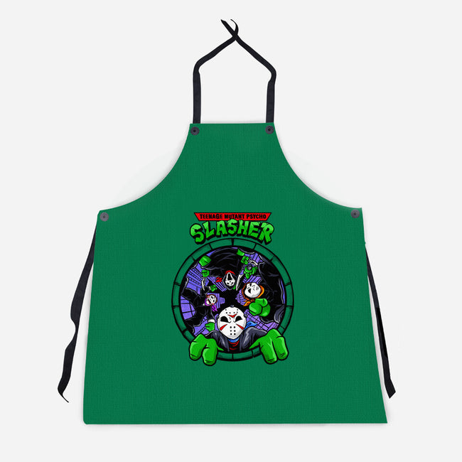 Four Slashers-unisex kitchen apron-spoilerinc