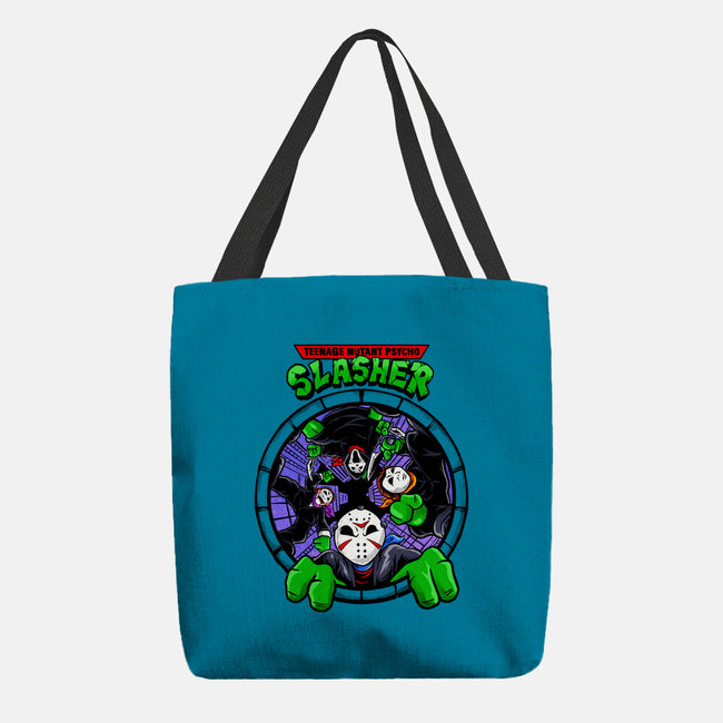 Four Slashers-none basic tote bag-spoilerinc