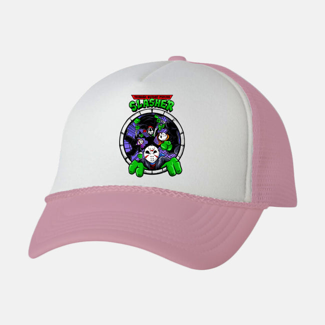 Four Slashers-unisex trucker hat-spoilerinc