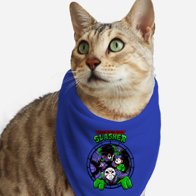 Four Slashers-cat bandana pet collar-spoilerinc