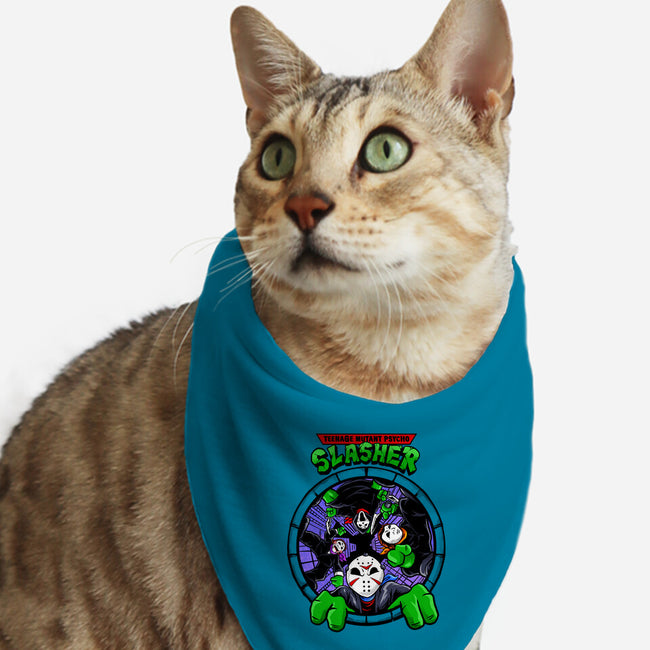 Four Slashers-cat bandana pet collar-spoilerinc