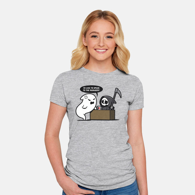 Karen Ghost-womens fitted tee-Boggs Nicolas
