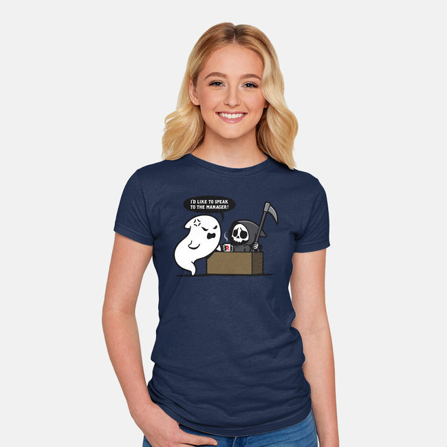 Karen Ghost-womens fitted tee-Boggs Nicolas