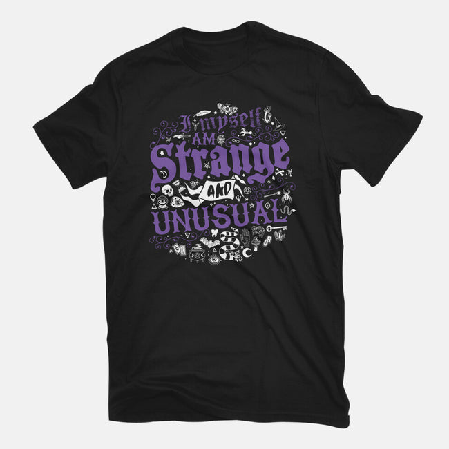 Strange And Unusual -mens basic tee-Nemons