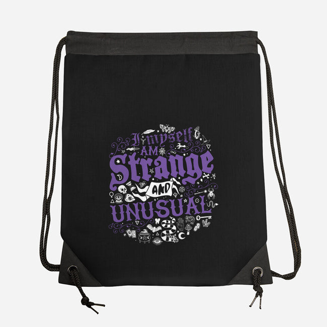 Strange And Unusual -none drawstring bag-Nemons