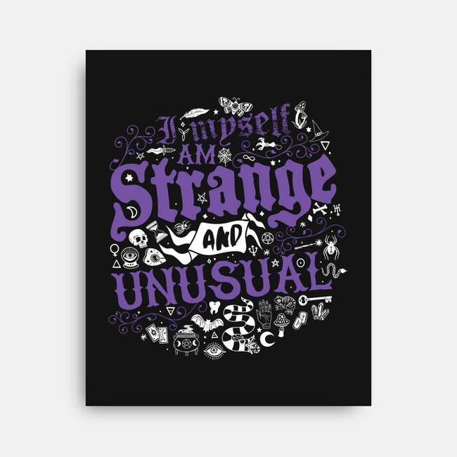 Strange And Unusual -none stretched canvas-Nemons