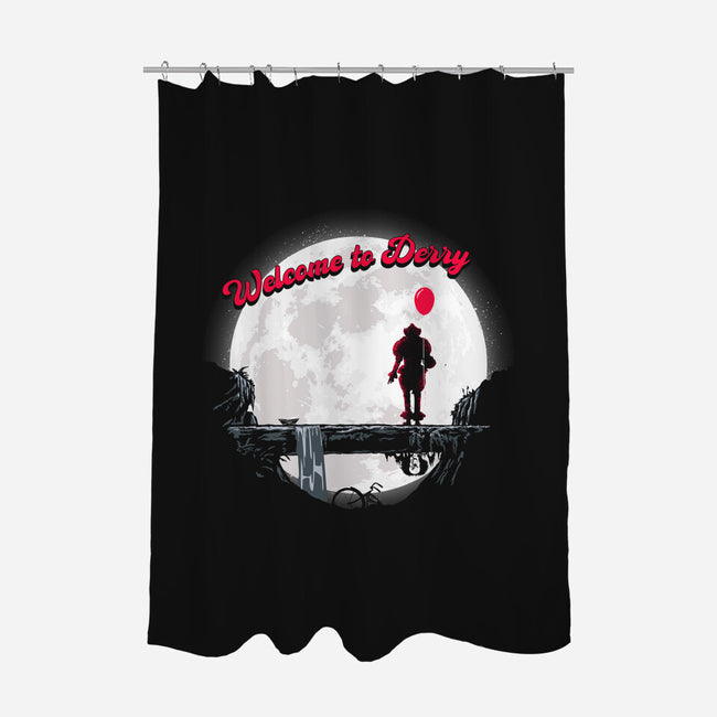 The Derry King-none polyester shower curtain-rocketman_art