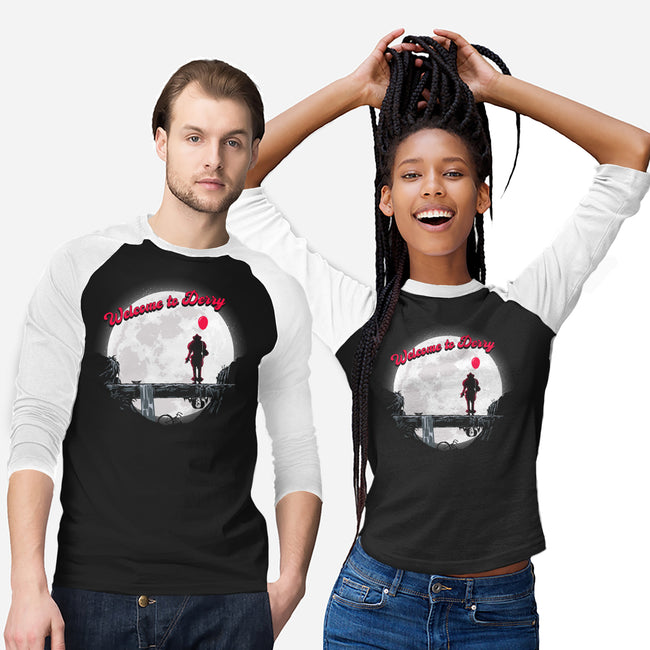 The Derry King-unisex baseball tee-rocketman_art