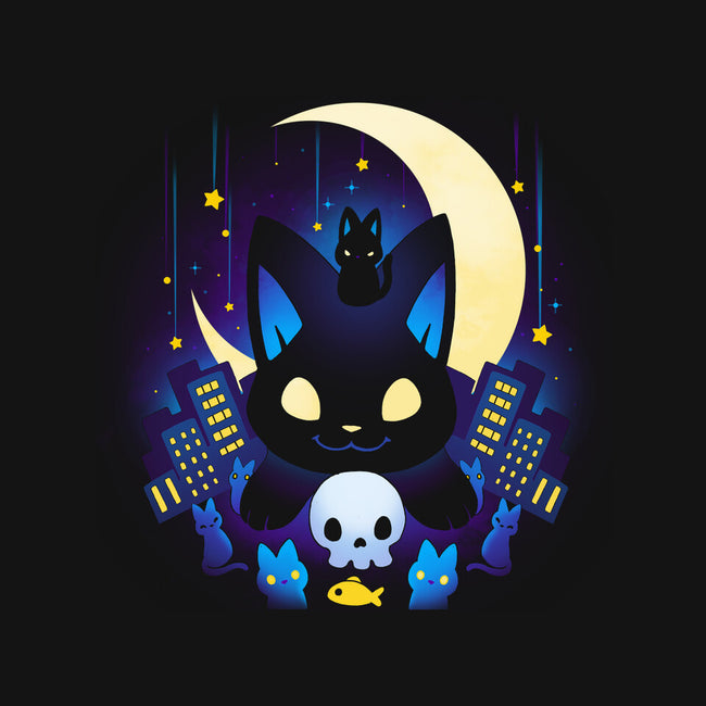 Kittens Midnight City-none drawstring bag-Vallina84