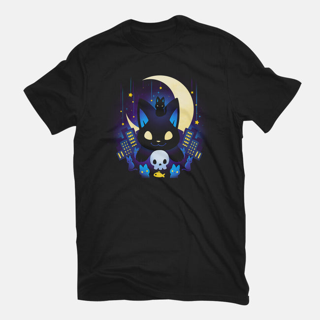 Kittens Midnight City-mens basic tee-Vallina84