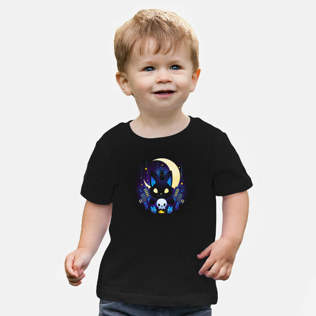 Kittens Midnight City-baby basic tee-Vallina84