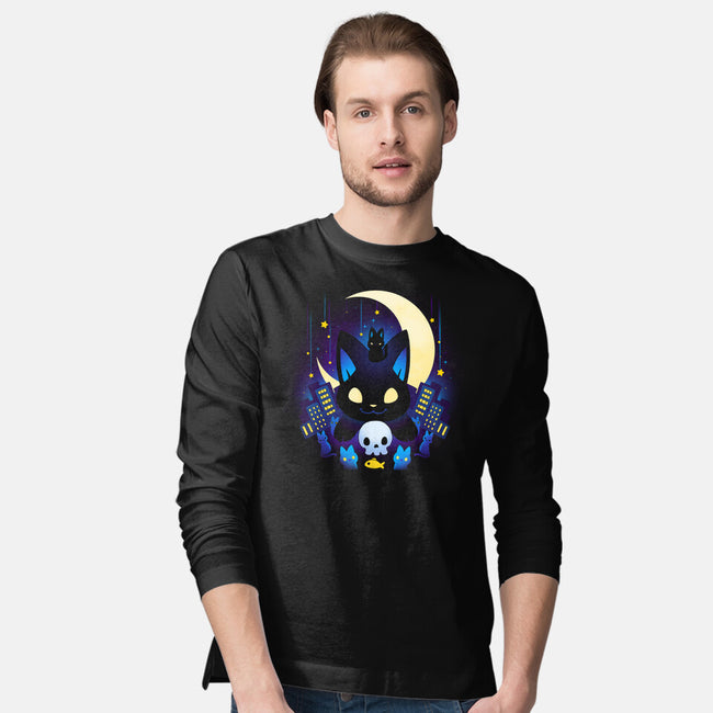 Kittens Midnight City-mens long sleeved tee-Vallina84