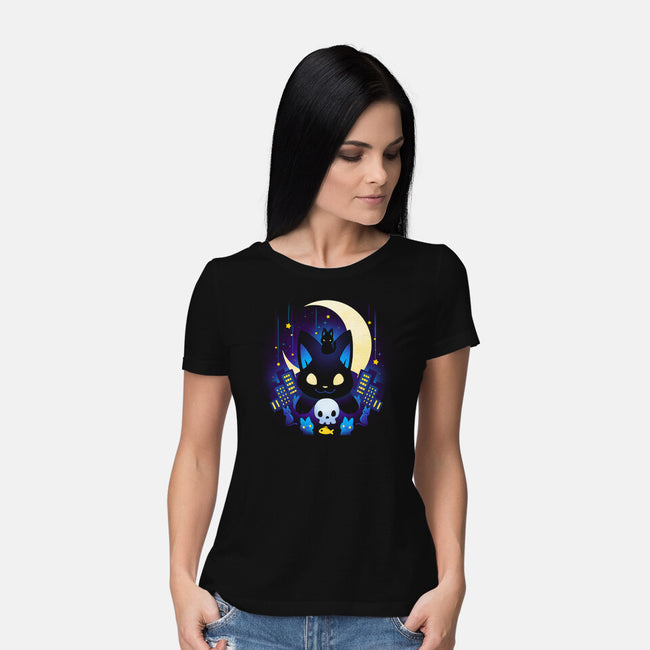 Kittens Midnight City-womens basic tee-Vallina84