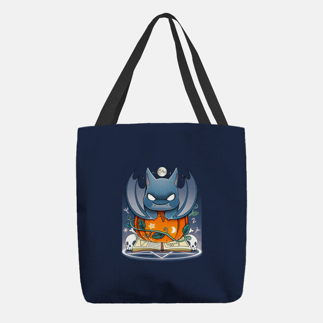 Spooky Bat-none basic tote bag-Vallina84