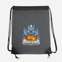 Spooky Bat-none drawstring bag-Vallina84