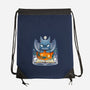 Spooky Bat-none drawstring bag-Vallina84