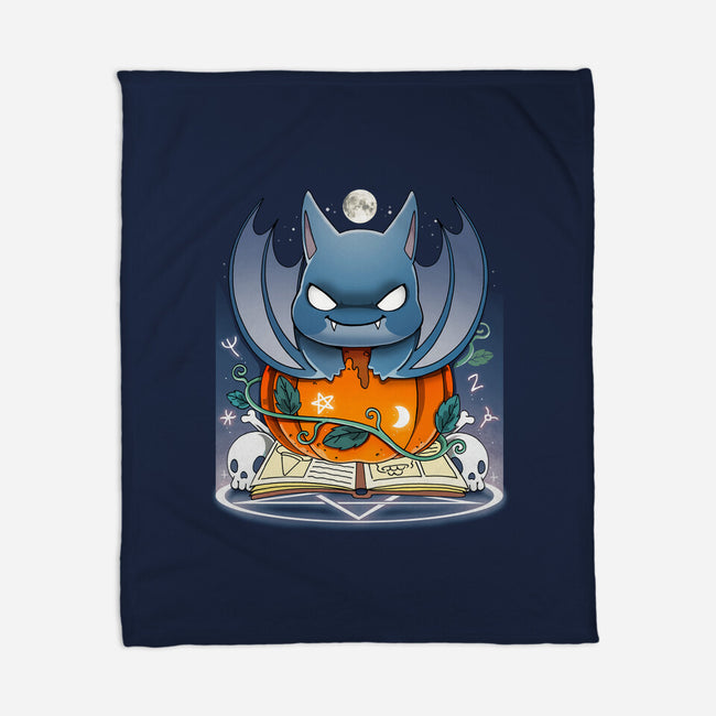 Spooky Bat-none fleece blanket-Vallina84