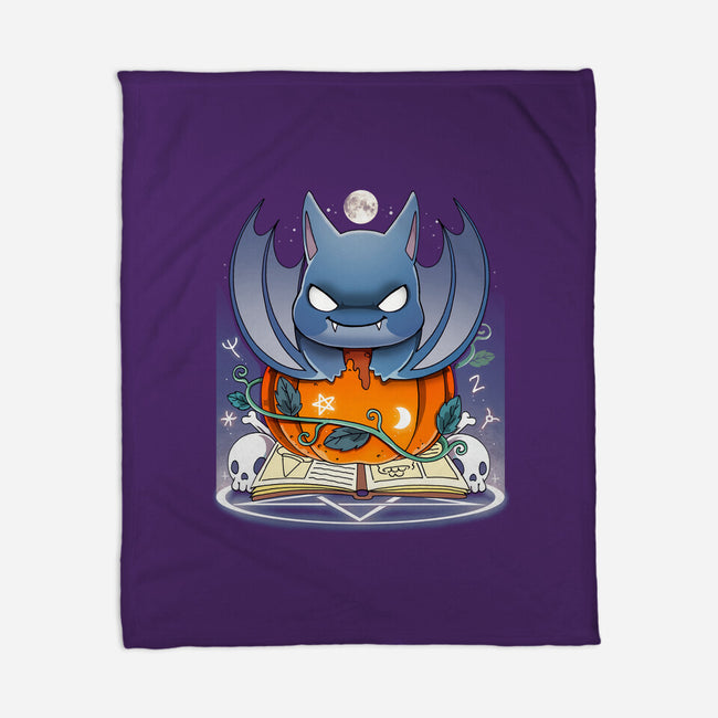 Spooky Bat-none fleece blanket-Vallina84