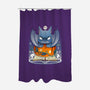 Spooky Bat-none polyester shower curtain-Vallina84