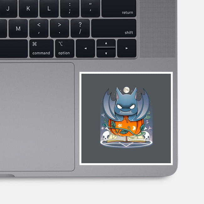 Spooky Bat-none glossy sticker-Vallina84