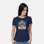 Spooky Bat-womens basic tee-Vallina84