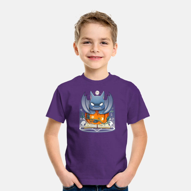 Spooky Bat-youth basic tee-Vallina84