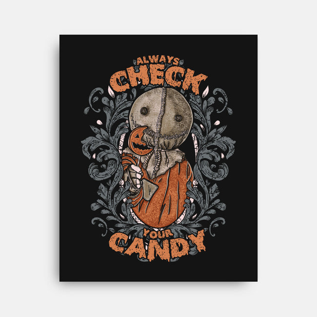 Check Your Candy-none stretched canvas-turborat14