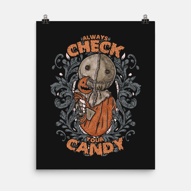 Check Your Candy-none matte poster-turborat14 by TeeFury