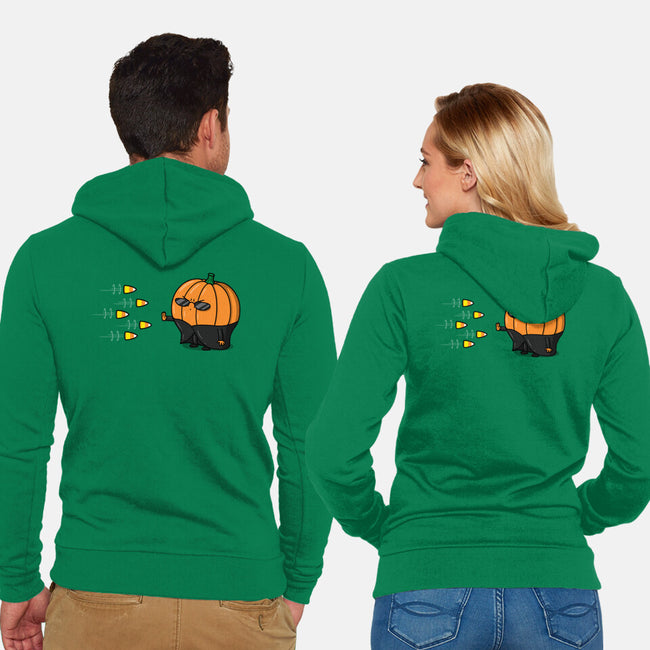 The Chosen Pumpkin-unisex zip-up sweatshirt-Raffiti