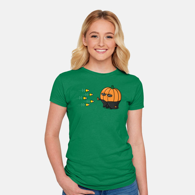 The Chosen Pumpkin-womens fitted tee-Raffiti