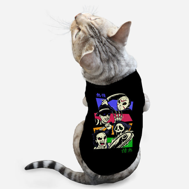 Colorful Slashers-cat basic pet tank-spoilerinc