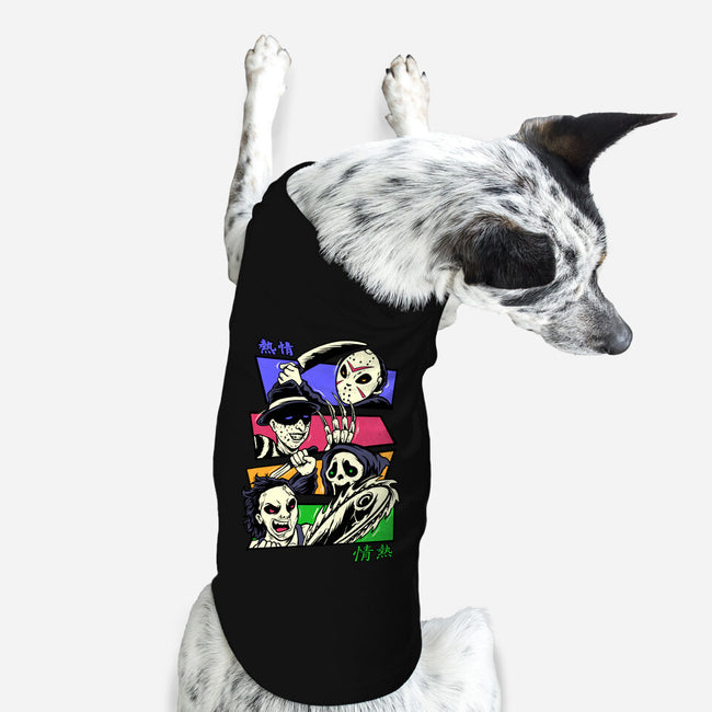 Colorful Slashers-dog basic pet tank-spoilerinc