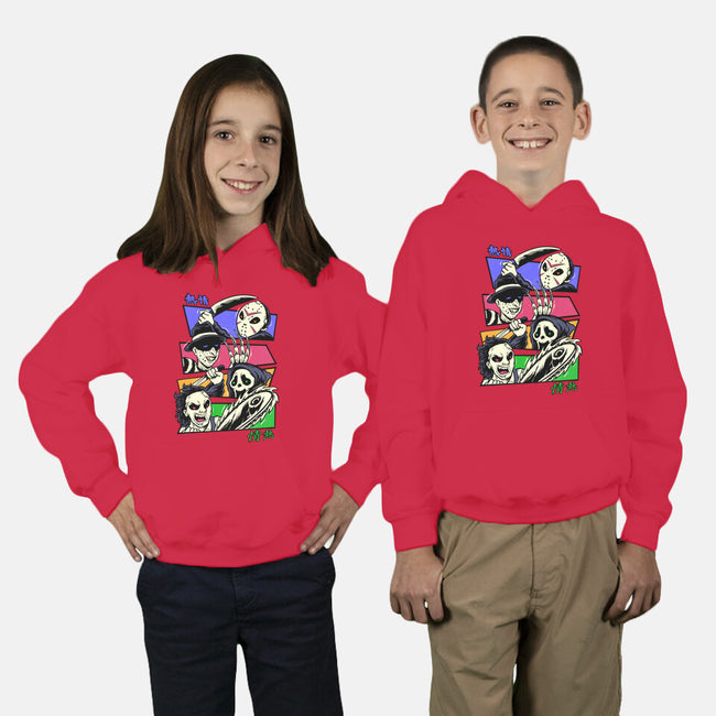 Colorful Slashers-youth pullover sweatshirt-spoilerinc