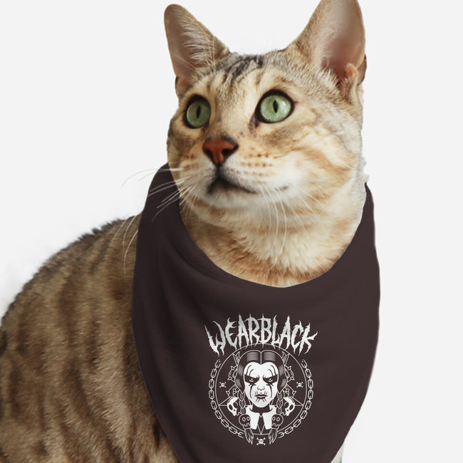 Wear Black-cat bandana pet collar-Logozaste
