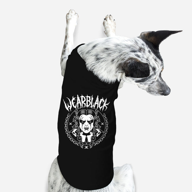 Wear Black-dog basic pet tank-Logozaste