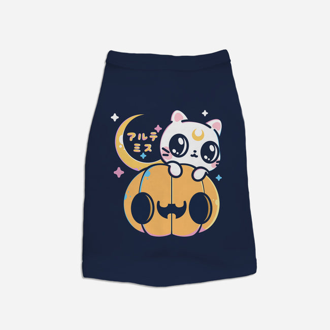 Artemis Halloween Cat-cat basic pet tank-maruart