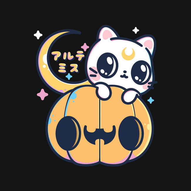 Artemis Halloween Cat-unisex basic tee-maruart