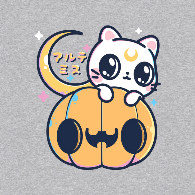 Artemis Halloween Cat-womens basic tee-maruart