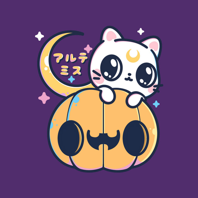 Artemis Halloween Cat-youth basic tee-maruart