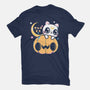 Artemis Halloween Cat-womens basic tee-maruart