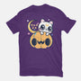 Artemis Halloween Cat-womens basic tee-maruart