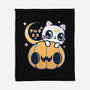 Artemis Halloween Cat-none fleece blanket-maruart