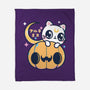 Artemis Halloween Cat-none fleece blanket-maruart