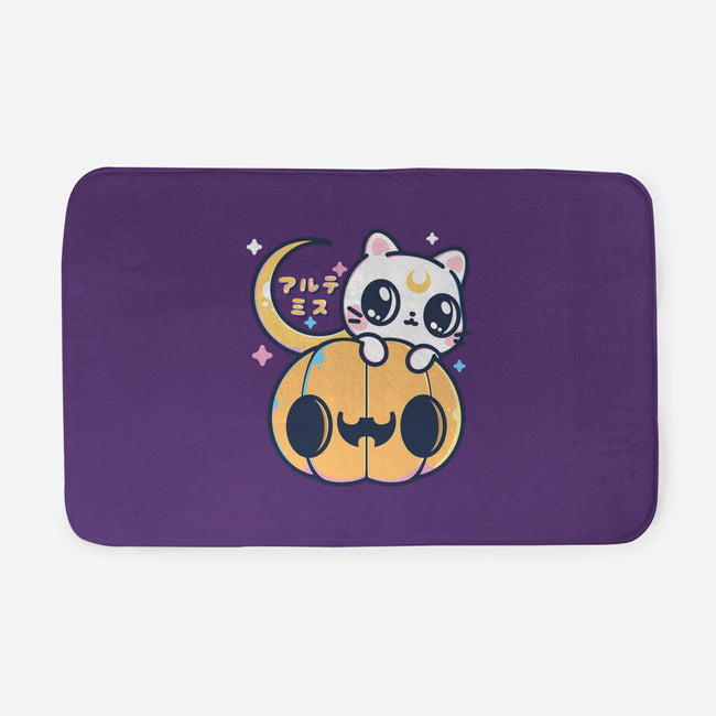 Artemis Halloween Cat-none memory foam bath mat-maruart