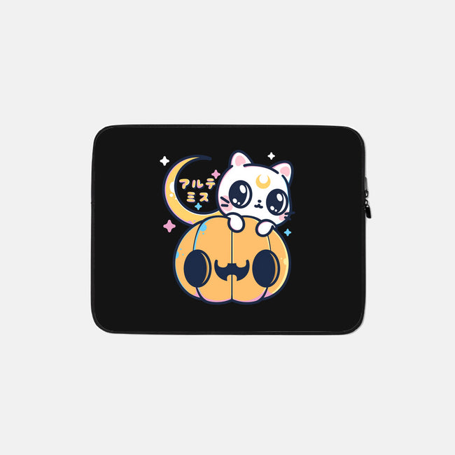 Artemis Halloween Cat-none zippered laptop sleeve-maruart