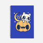 Artemis Halloween Cat-none dot grid notebook-maruart