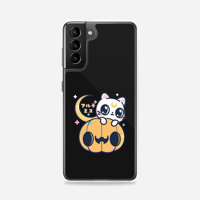 Artemis Halloween Cat-samsung snap phone case-maruart